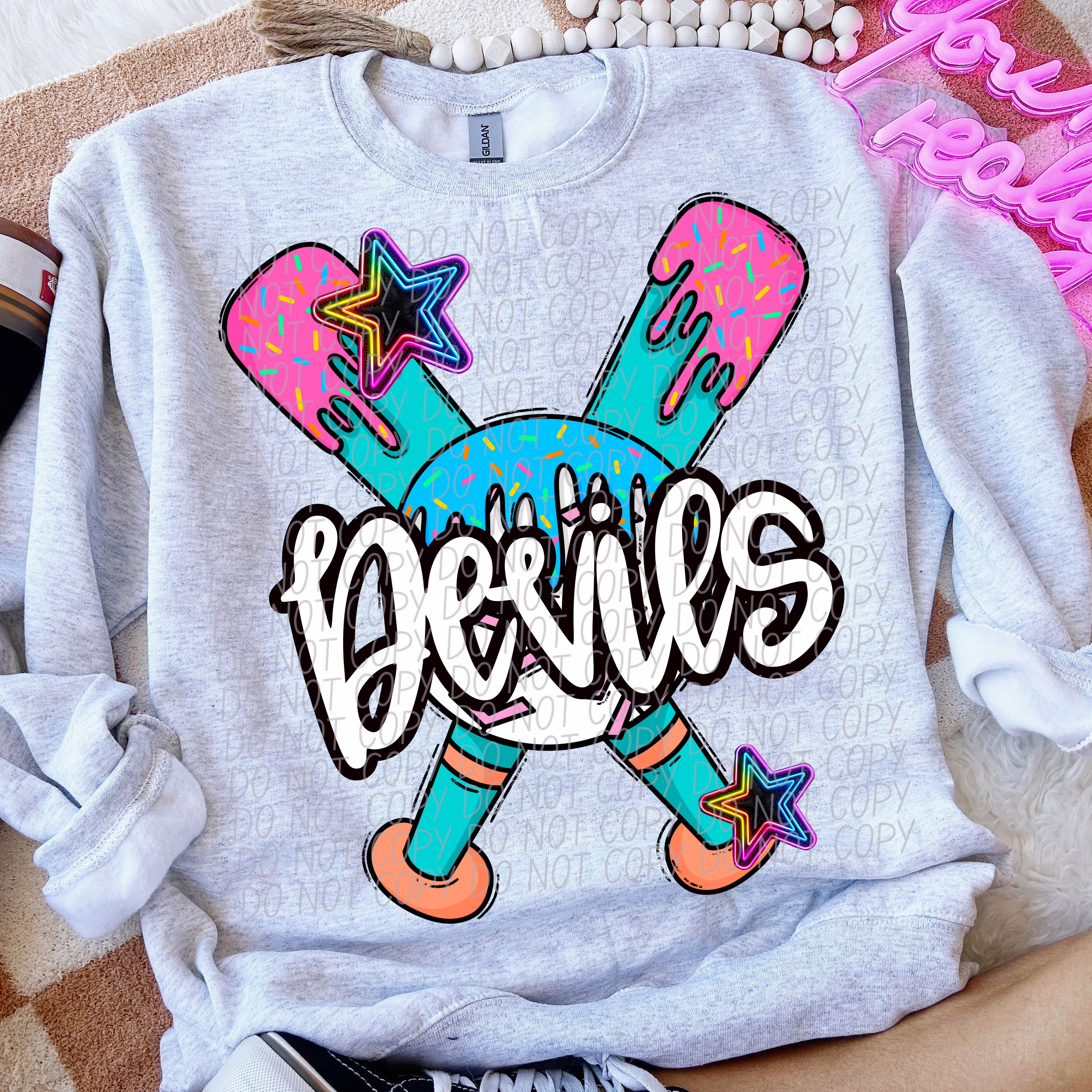 Devils Baseball Drip Devils Baseball Drip